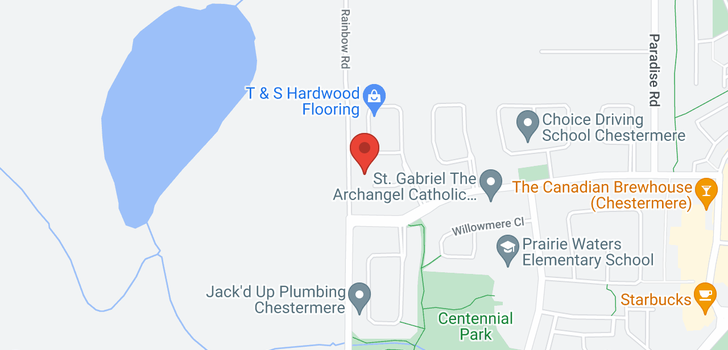map of 125 Hawkmere Place